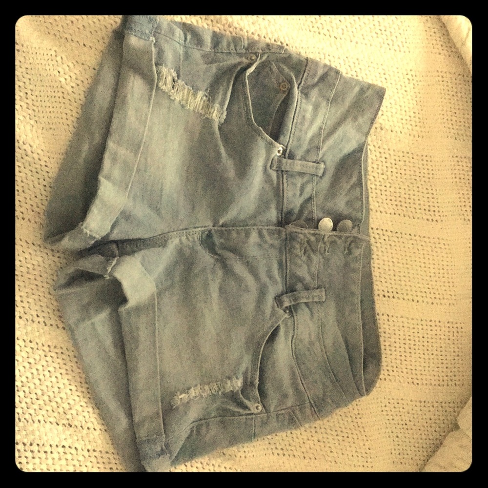 High Waisted Jean Shorts